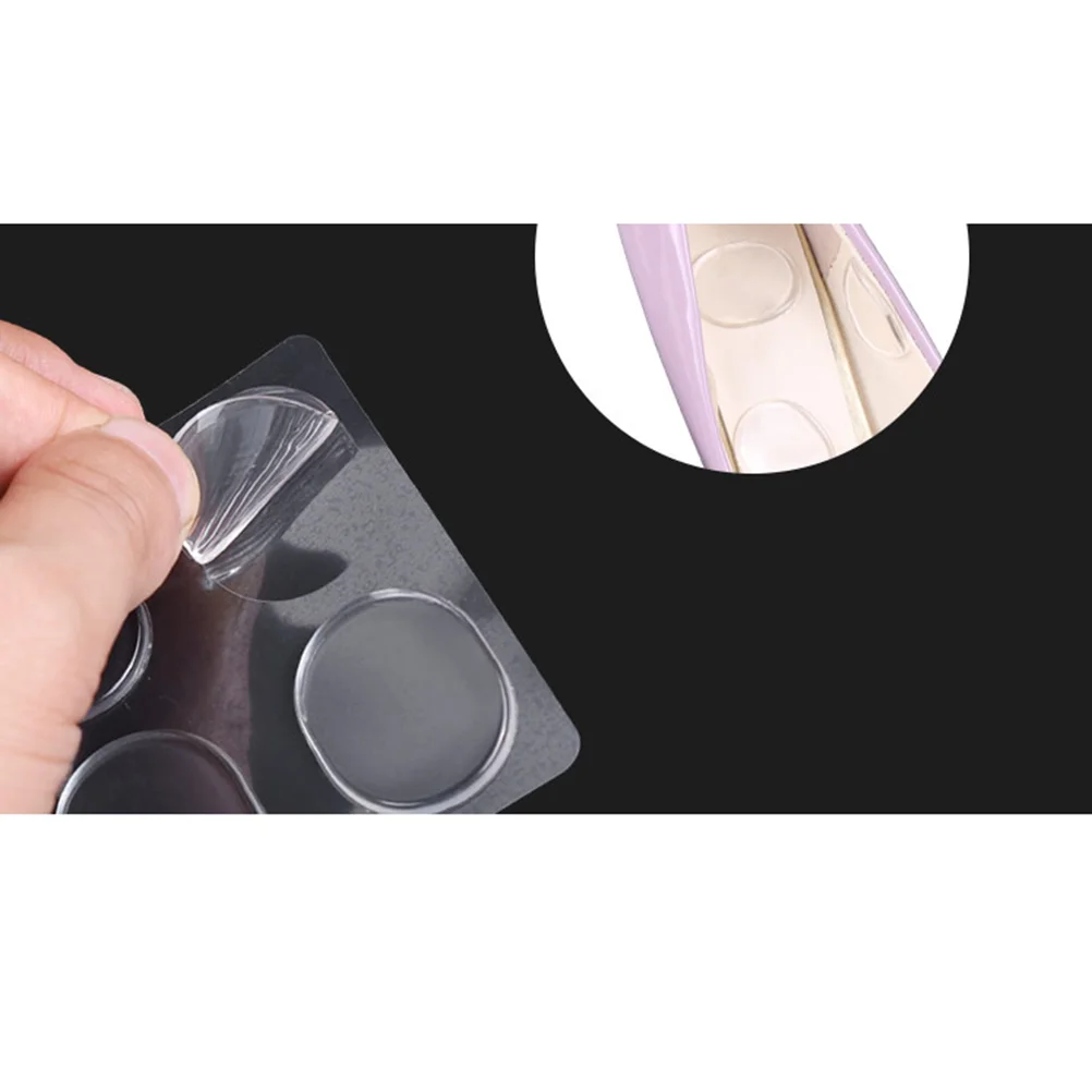 6 Pcs Transparent Round Stickers Silicone Blister Pads Foot Care Tool Toe Protectors Gel Pads Heel Cushions Corn Patches Anti