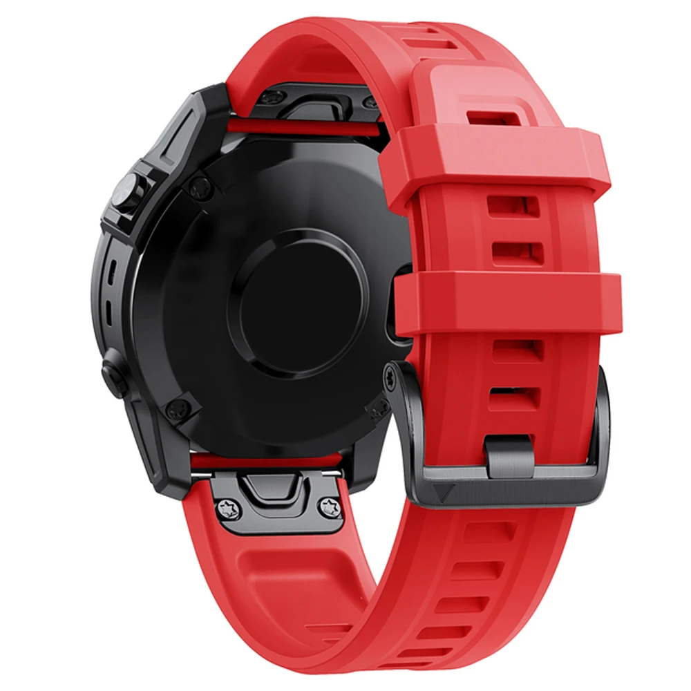 Pulseira de Silicone para Relógio Garmin Fenix, Pulseira Quickfit, 26mm, 22mm, 8, 7, 6, 5, 945, 965, EPIX, 7X, 6X, 5X, 6X Pro, 3, 3HR Relógio