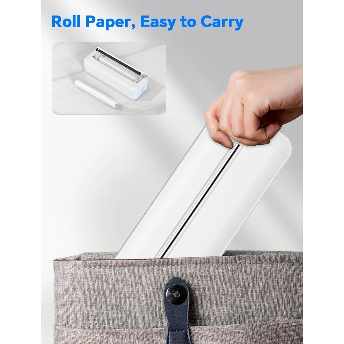 10 Rolls A4 Thermal Paper Roll 210x30mm Waterproof Oil Resistant for A40/X8/MT810 Printer BPA-free Long-lasting Image