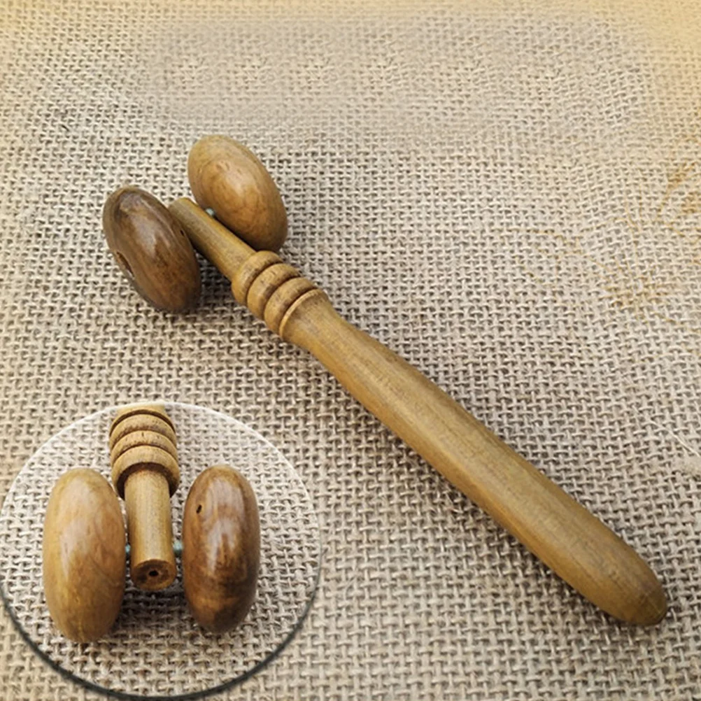 

1Pcs Eye Massage Roller Wood Face Lifting Tool Facial Shaping Nose Beauty Massager Portable Firming Blood