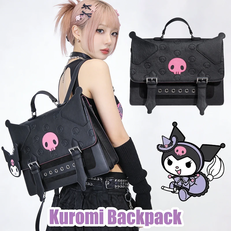 Kuromi Backpack Japanese School Jk Style Backpack Fashion Large Capacity Crossbody Bag Simplicity Laptop Purse Christmas Gifts