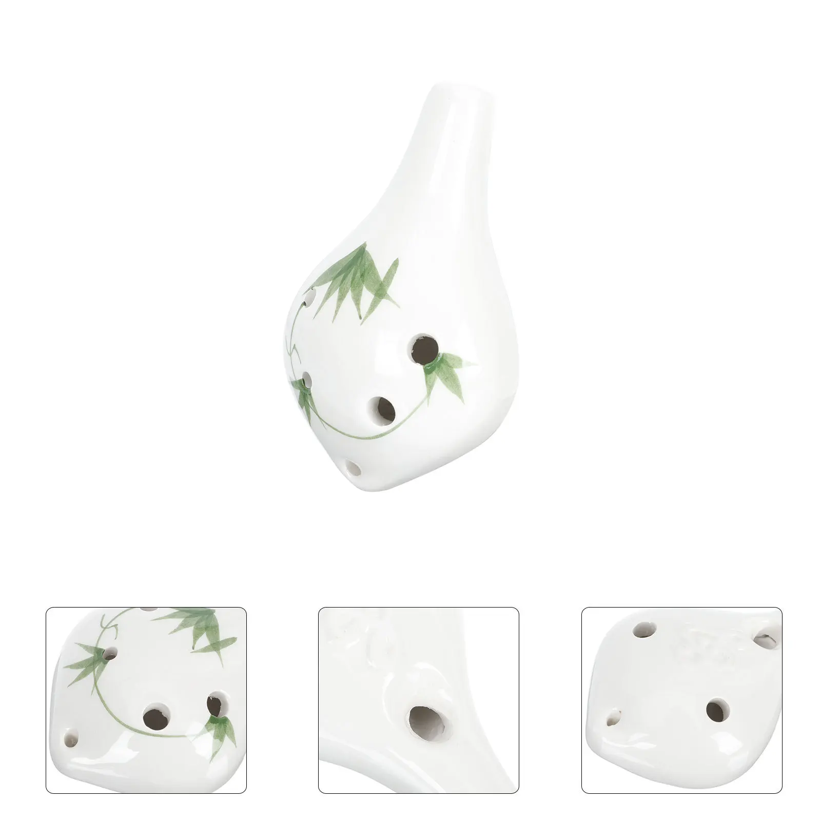 

Ceramic Alto 6-Hole Ocarina Beginner Practice Wind Instrument Portable Creative Mini Ocarina Retro Modeling for Children