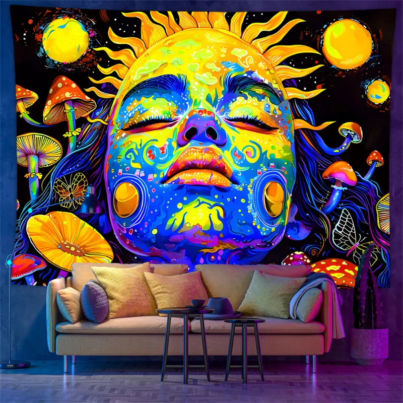 VIKAMA Tapiz de pared psicodél - Wall Scroll Tapestry reseña y precio