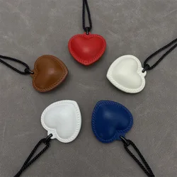 Vintage Leather Black Heart Necklace Korea Fever Same Style For Women Girl Pendant Adjustable Clavicular chain Necklaces Jewerly