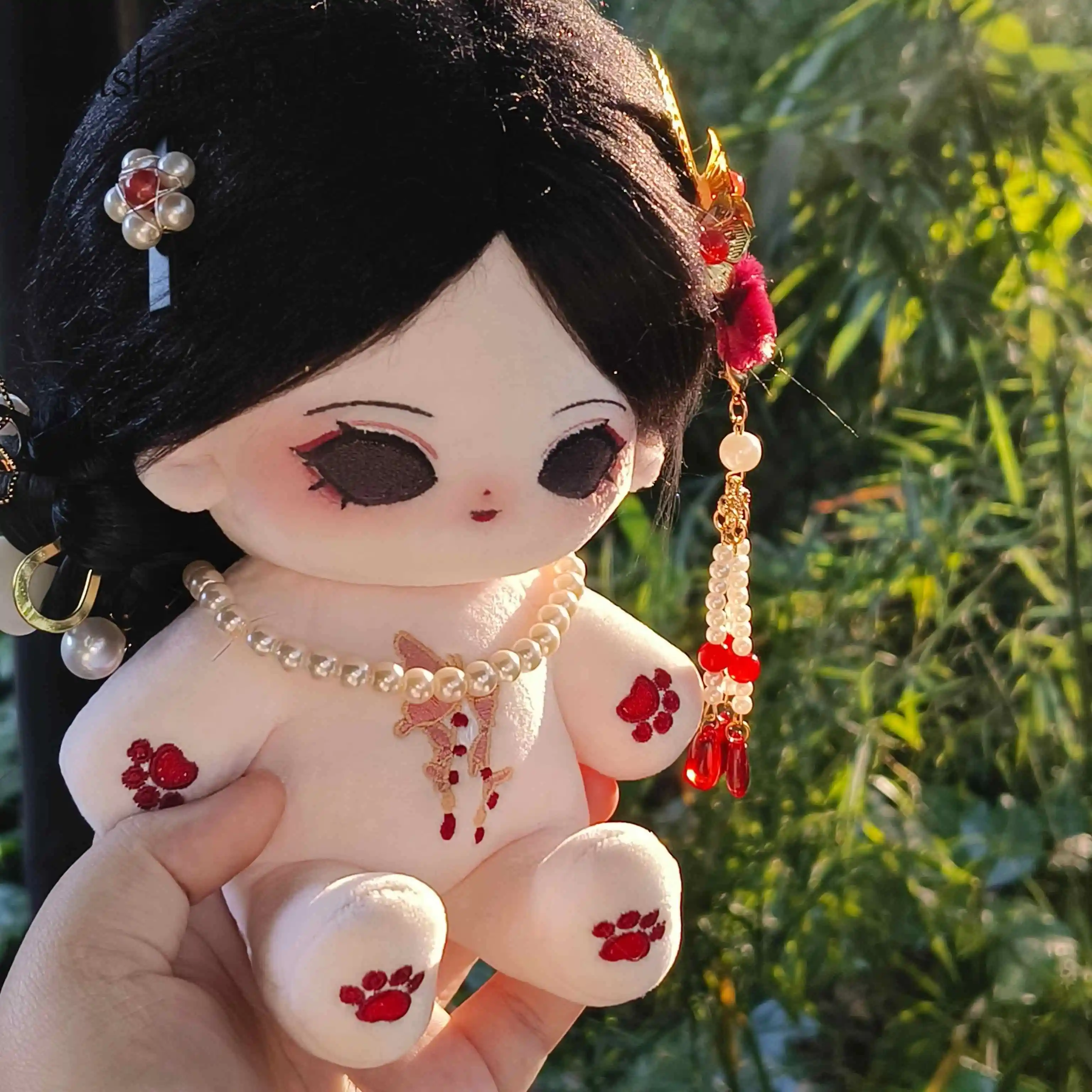 

Michiko Geisha 20 см Game Identity VCosplay плюшевая хлопковая кукла тело аниме Kawaii мультфильм девушка плюшевая модель игрушки фигурки Рождественский подарок