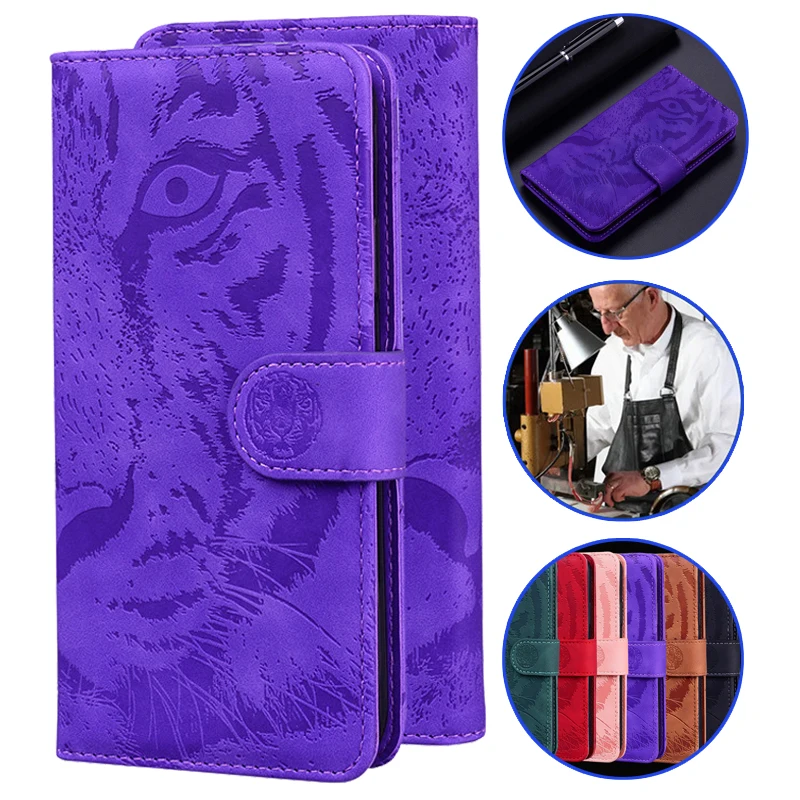 For Redmi A1 A2+ 11A Tiger Pattern Leather Phone Case For Xiaomi Redmi 12C 11 Prime 5G A2 Plus Aone Wallet Bags Flip Cover Capa