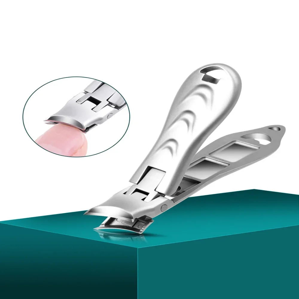 Stainless Steel Nail Clippers Cutter Trimmer Manicure Scissors Thick Hard Toenail Fingernail Pedicure Tools