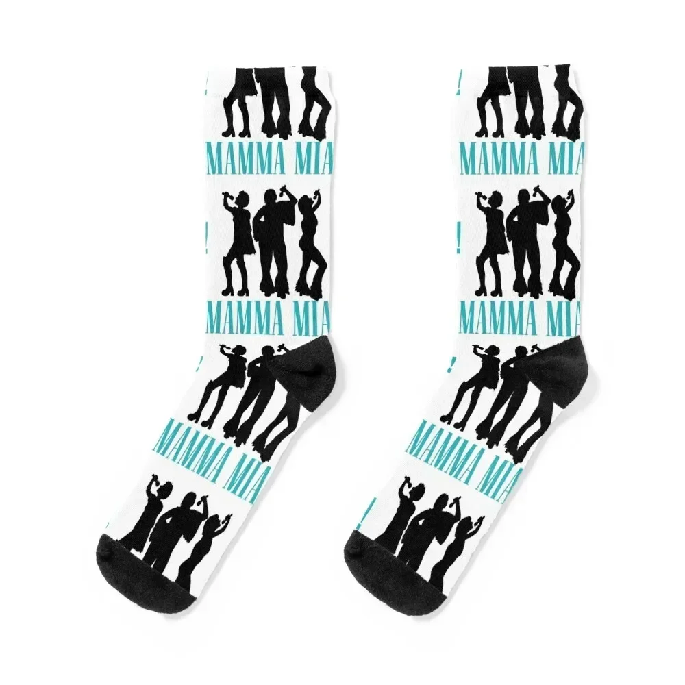 

mamma mia art Socks golf luxe sport warm winter Designer Man Socks Women's
