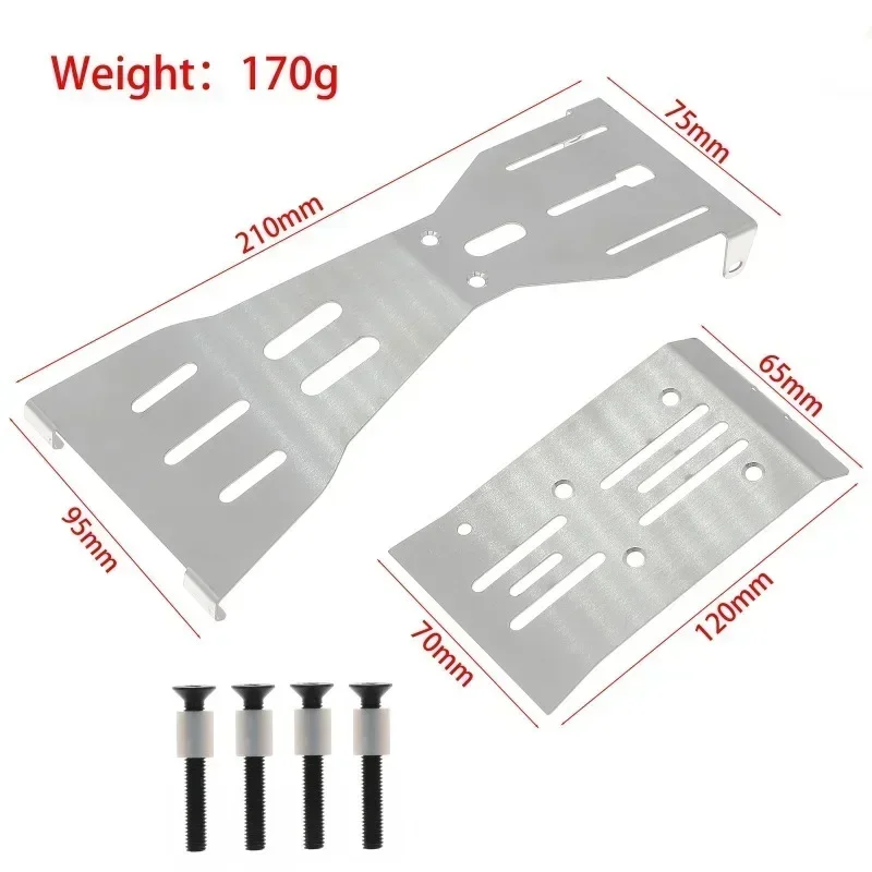 

Защитная пластина/защита днища из нержавеющей стали для гоночных моделей 1/10 RC Crawler Car ARRMA Fury Mega