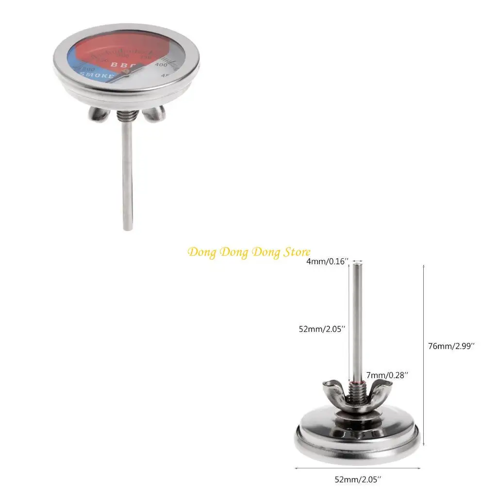

550FBBQ Thermo Meter Lauge Barge Grill Grill Smoker Theme Heat Индикатор тепла