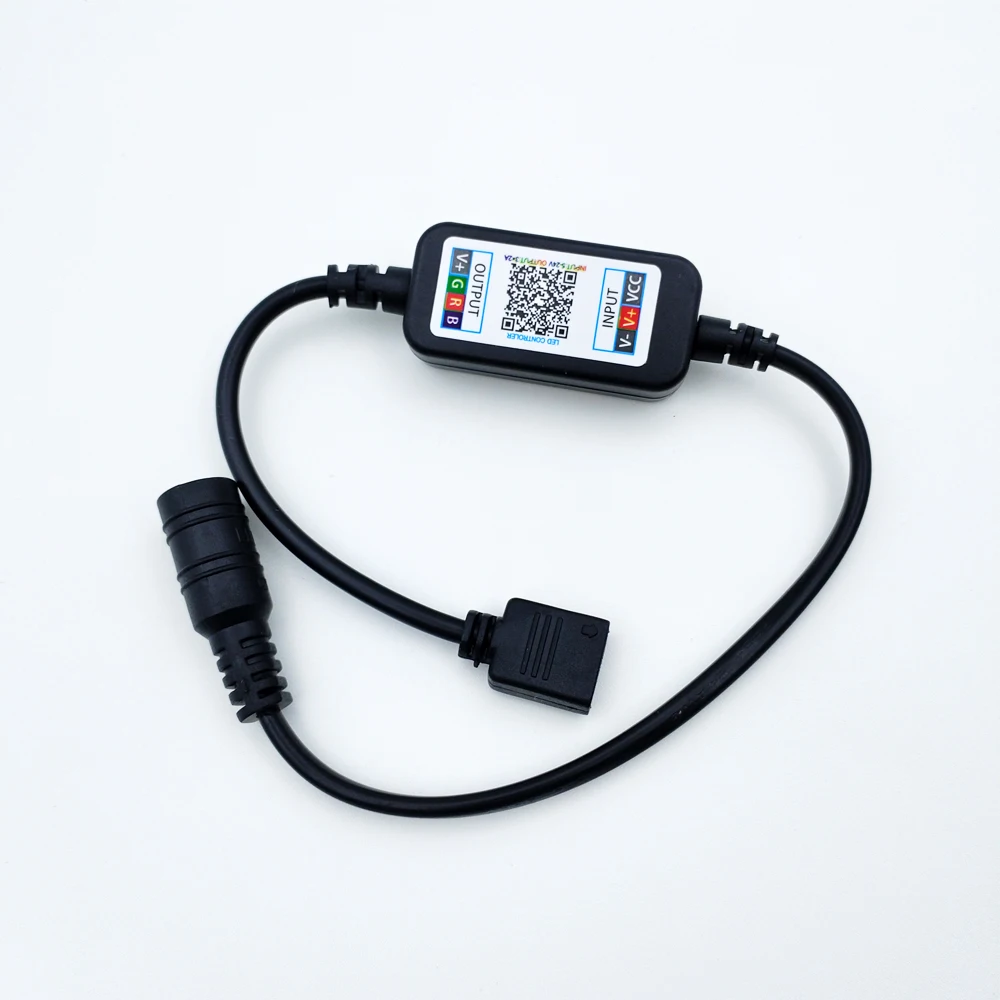 

Мини-контроллер Bluetooth, светодиодная лента с музыкальным контроллером RGB, 5-24 В постоянного тока, 4-контактный светодиодный контроллер ленты 5050, BT002A