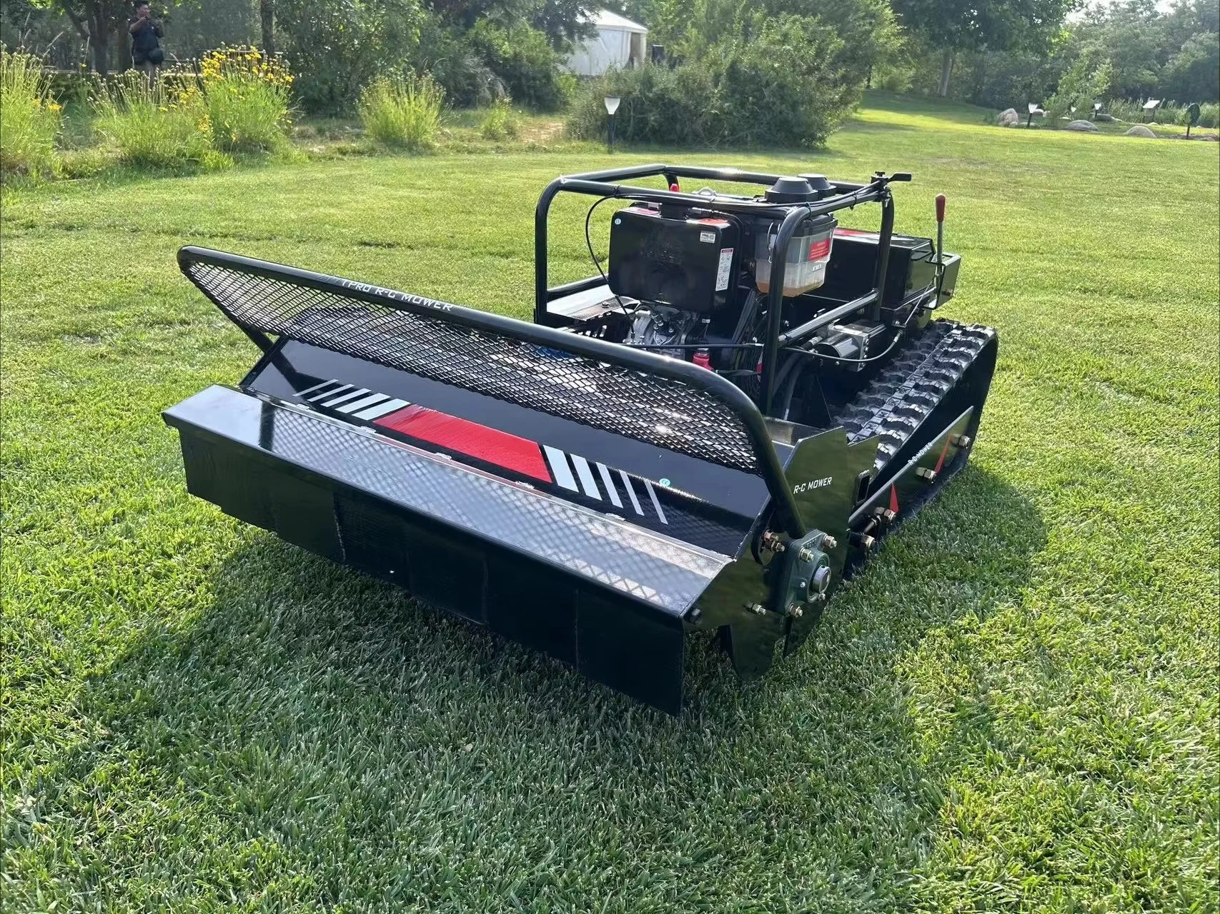 All Terrain Remote Control Lawn Mower with 1000mm Cutting Width Brushless Motor Mulcher Destroyer