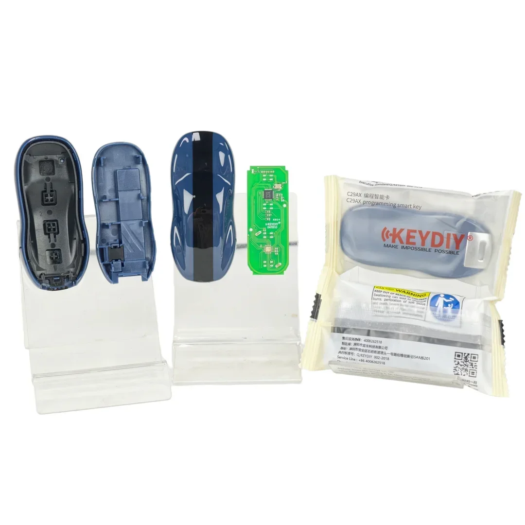 KiTi For Peter-Key 2026 NXP Cloning KeyDIY C29AX71 Smart Key Titanium Gray No Buttons NCF29Ax Series Smart Key Cloning