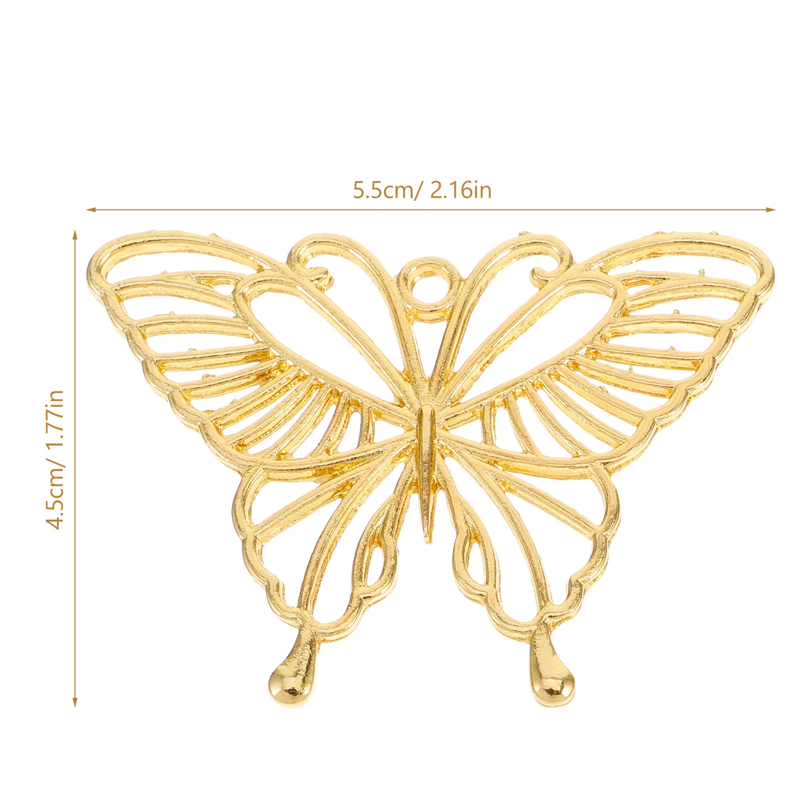 20 قطعة المعلقات إطار معدني فارغ فراشة شكل Diy بها بنفسك مستلزمات صناعة المجوهرات ل الراتنج سحر سلاسل المفاتيح قلادة المشاريع الحرفية