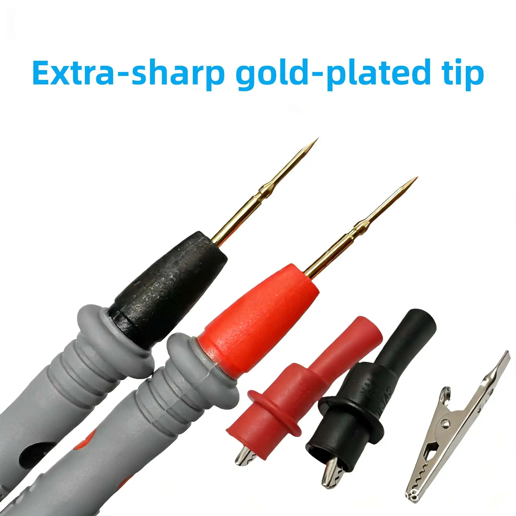 20A 1000V Multimeter Test Heads Needle Pin Digital Multi Meter Head Wire Pen Cable Kit Multimeter Voltmeter PVC Tester Kit