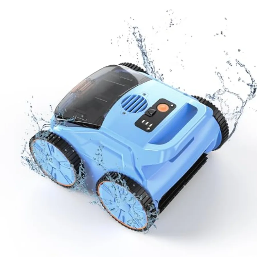 2025 Upgrade Cordless Robotic Pool Cleaner 4-in-1 for Inground Pools Up to 2100 Sq.ft Smart Navigation 180 Min Runtime Stainles