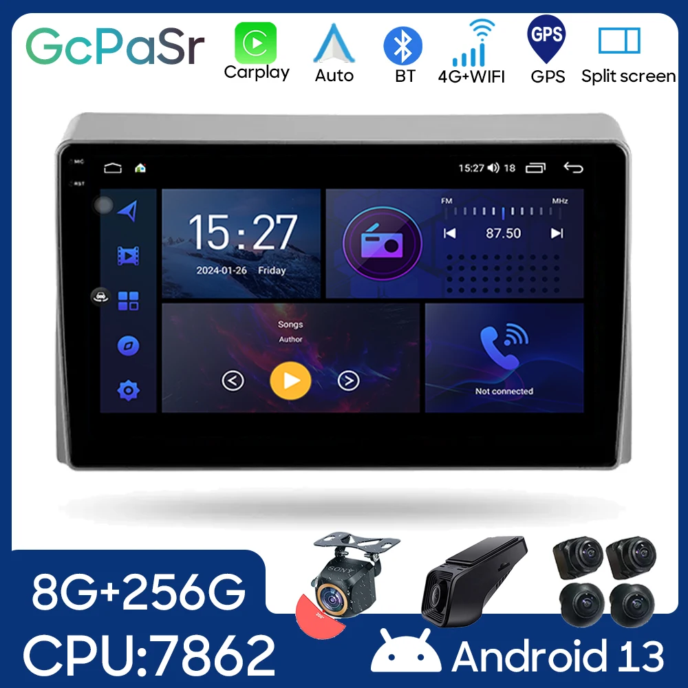 

4G For Toyota Hiace XH10 H200 5 Ⅴ 2004 - 2021 Car Radio Android Auto Carplay GPS Navigation Multimedia Player Stereo No 2din DVD