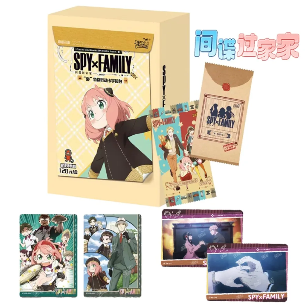 

SPY×FAMILY Collection Card For Children Funny Combat Superpower Daily Anime Yor Forger Loid Forger Limited Game Card Kids Gifts