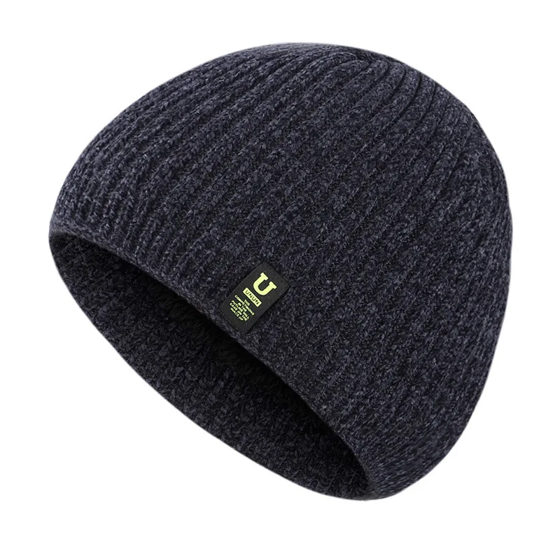 Men\'s Winter Knit Hats Soft Stretch Cuff Beanies Cap Comfortable Warm Slouchy Beanie Hat Outdoor Riding  Knitted Cap fOR Women