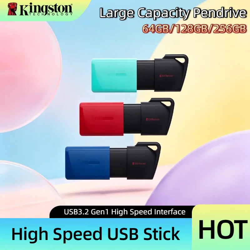 Kingston USB 3.2 Gen 1 Original Flash Drive 64GB 128GB 256GB DTX Pen Drive U Disk High Speed Memory Stick for Desktop Laptop PC