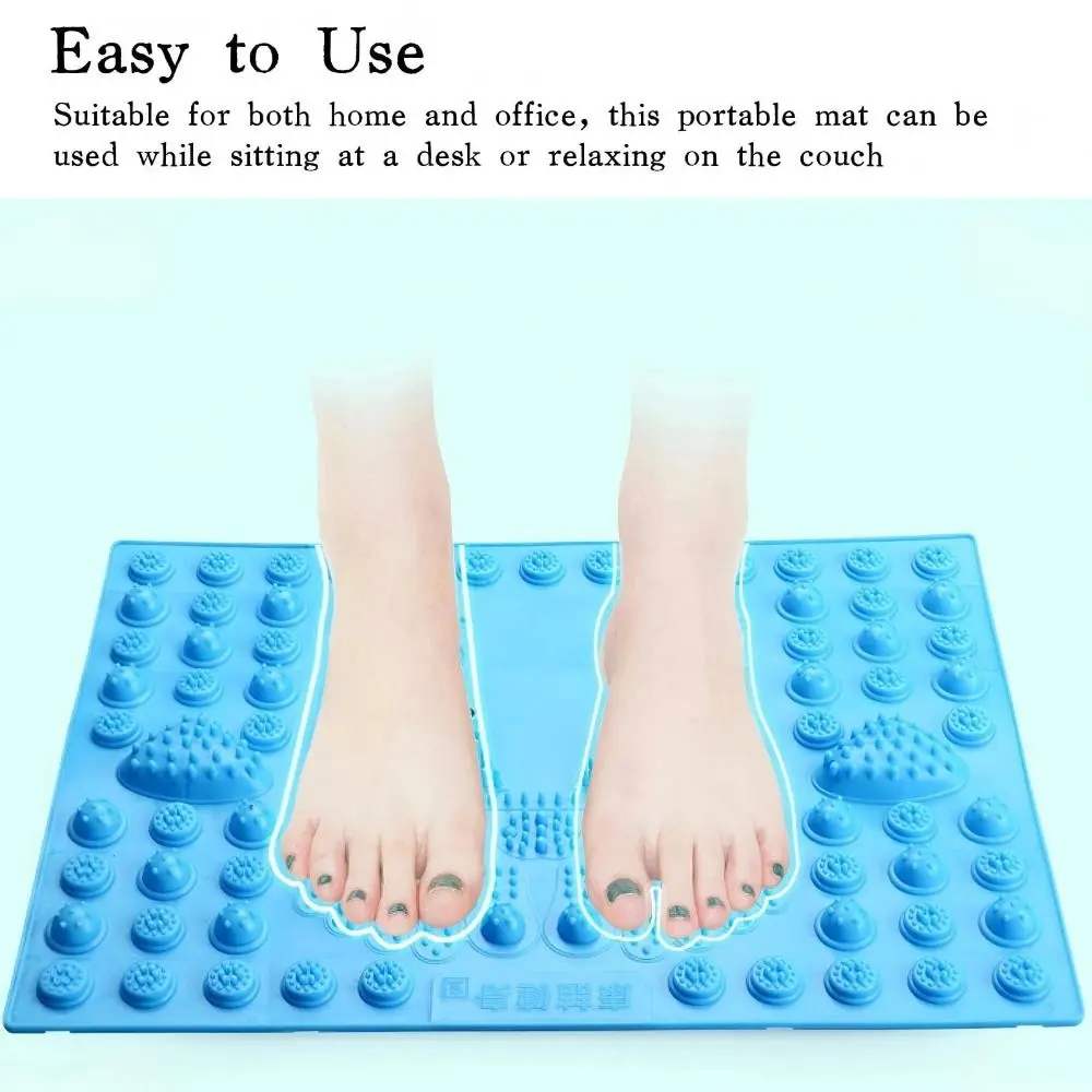 

With 6 Magnetic Beads Acupressure Foot Massage Mat Pressure Relief Improved Circulation Thickened Magnetic Mats