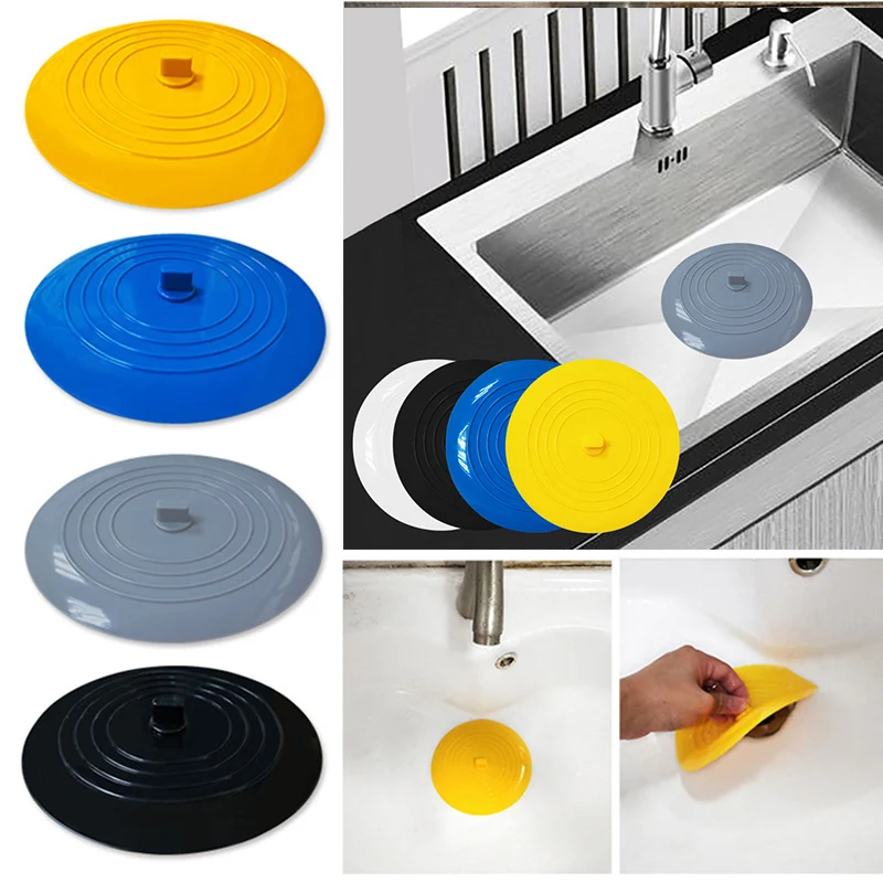 

15cm large silicone bath plug Leakproof drain cover sink hair plug Kitchen deodorant plug bathroom accessories