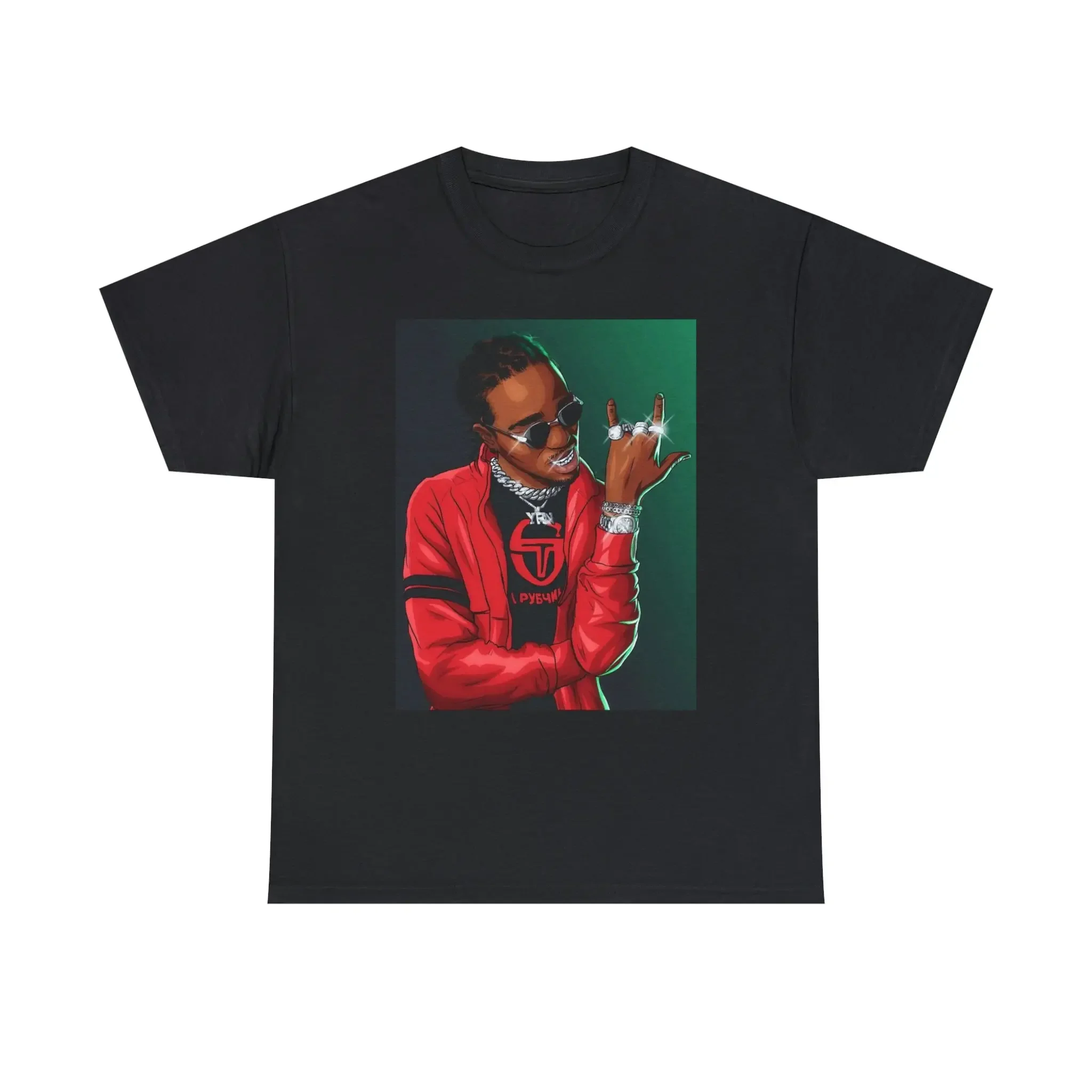 Quavo Graphic Design Tee Quavo Vintage Unisex Heavy Cotton T-shirt