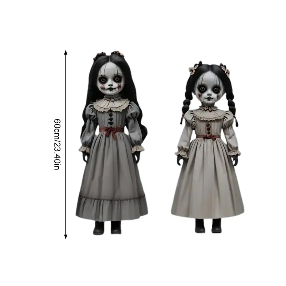 2 stücke Halloween Geist Puppe Boden Einfügen Dekoration Horror Stil Outdoor Hof Logo Dekoration Weibliche Geister Puppe Im Freien – Detail 10