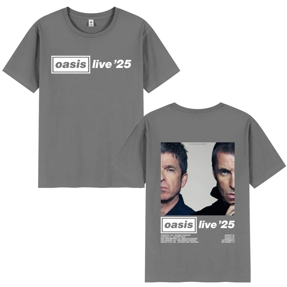 oasis live '25 Tシャツ XL + タオル ＋ ポスター セット O-Oasis Live 25 Tour T-Shirts British Rock Band T-shirt Mens