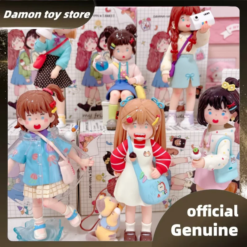 

Подлинная серия Drama-Van · Слипая коробка Suki·Myfriends Прекрасная модель куклы Коллекционное украшение для рабочего стола Suki Mystery Box в подарок