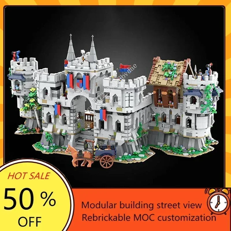 3889PCS MOC Medieval Castle Building Blocks Model Lennox Castle Technical Bricks DIY Assembly Sets Toys For Adult Holiday Gifts