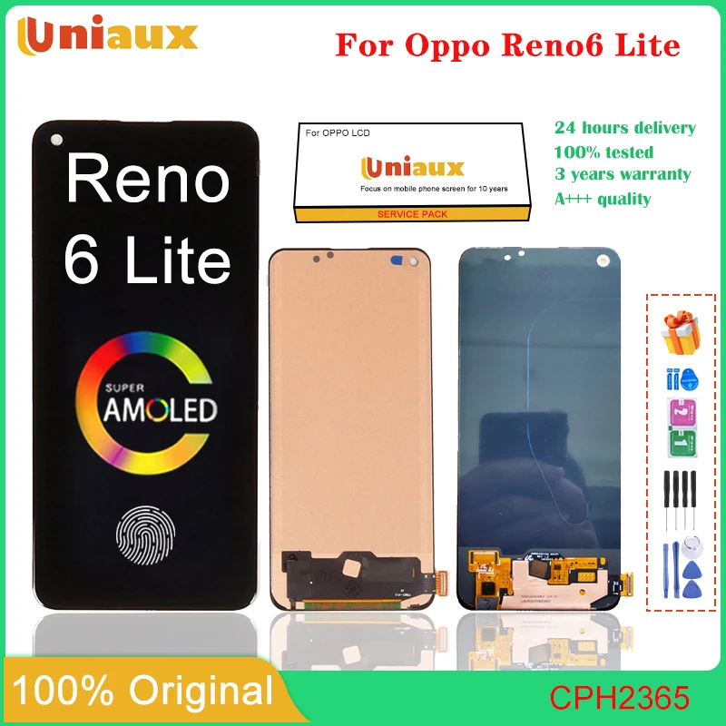 

6.43" Original Amoled / TFT For Oppo Reno6 Lite CPH2365 LCD Display Touch Screen Digitizer Replacement For Reno 6 Lite LCD