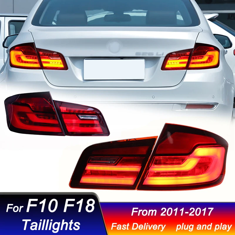 

Стайлинг автомобиля задние фонари для BMW 5 серии F10 F18 2011-2017 новый стиль полный светодиодный динамический сигнальный фонарь задний фонарь в сборе