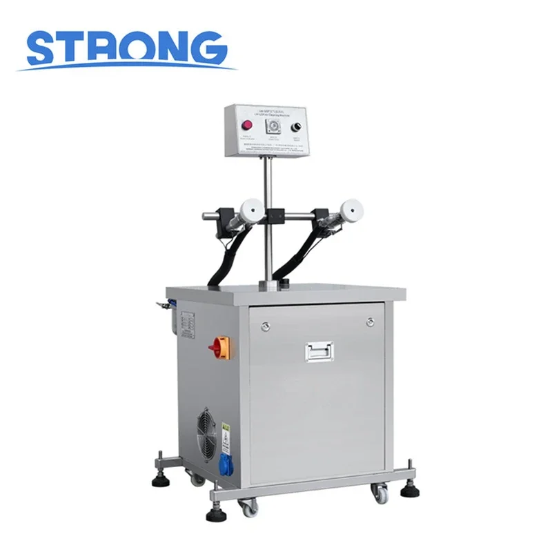 Semi Auto Plastic Tube Glass Bottle Double Heads Cleaning Machine Plastic Bottle Negative Ion Air Washing Machine For Cosmetics