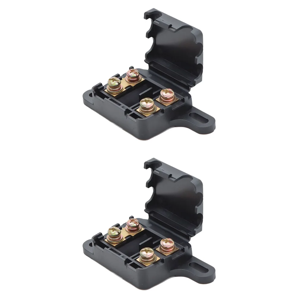 2pcs Dual-Circuit For Electrical Fuse Box for Vehicle Use Featuring Moisture Protection and Flexible Circuit Management Options