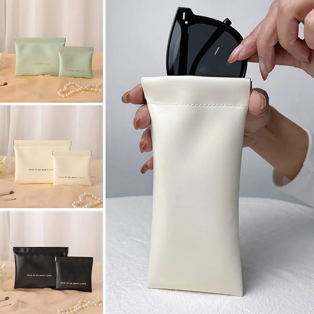 Fashion With Inner Bag Lipstick Makeup Bag Simple Portable Jewelry Handbag PU Travel Storage Bag for Women Girls