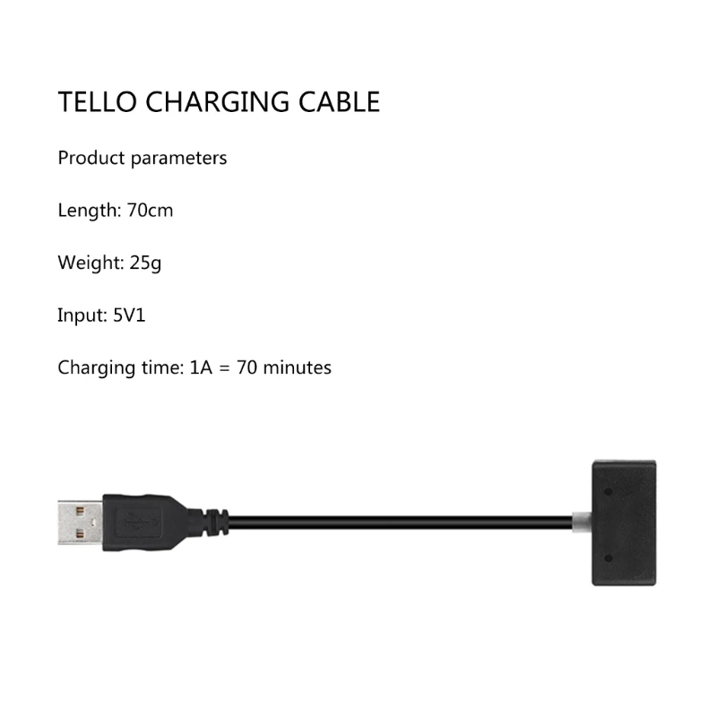 M2EC FOR TELLO  Charging Cable USB Cable Port  Fast Charger Cable 70cm/27.56in