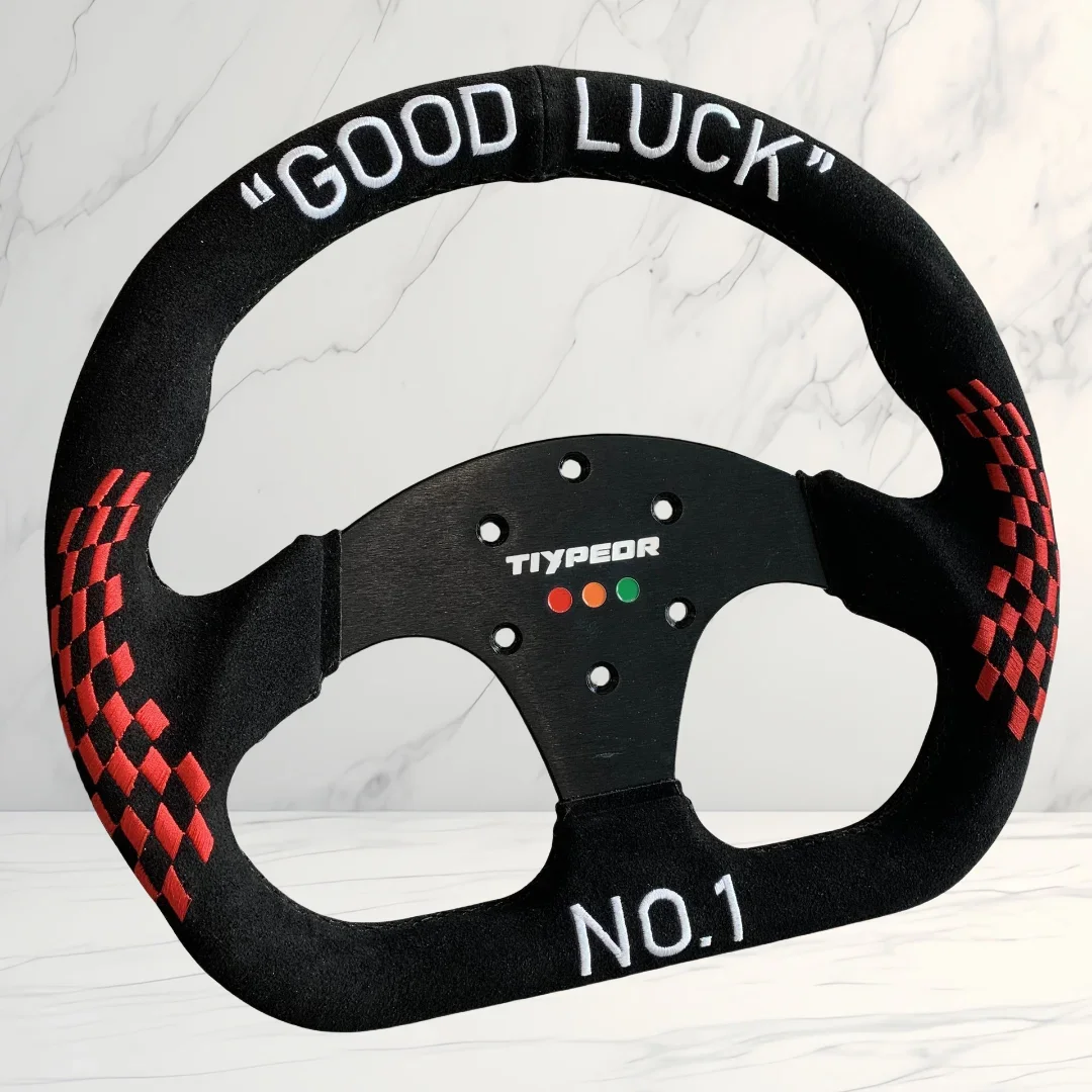 

Tiypeor 320mm Universal Game Steering Wheel for Simulators Embroidered Logo Car Steering Wheel