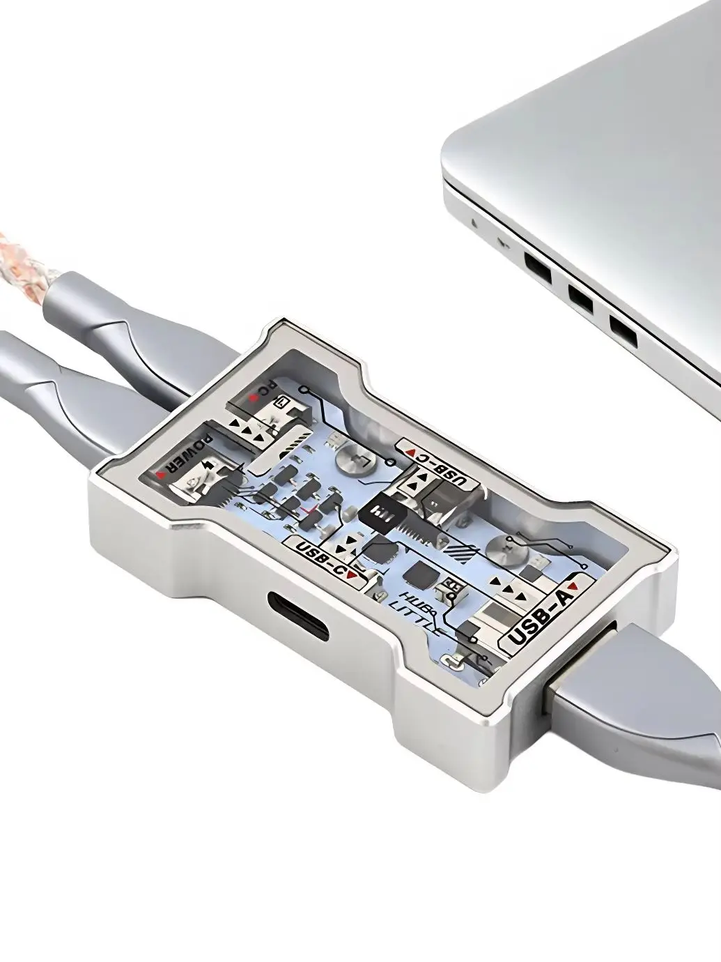 HM Hub-little 8k Gaming USB HUB Two for three Driver-free setup for keyboard mouse Hub-little Cable gaming accessories