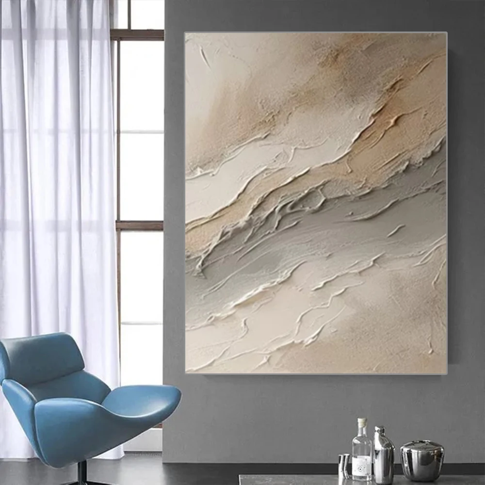 

100% Hand-Painted Abstract Oil Art Handmade Modern Urban Canvas Paintings Decor Living Room Large Wall Flip Chart For Home Porch