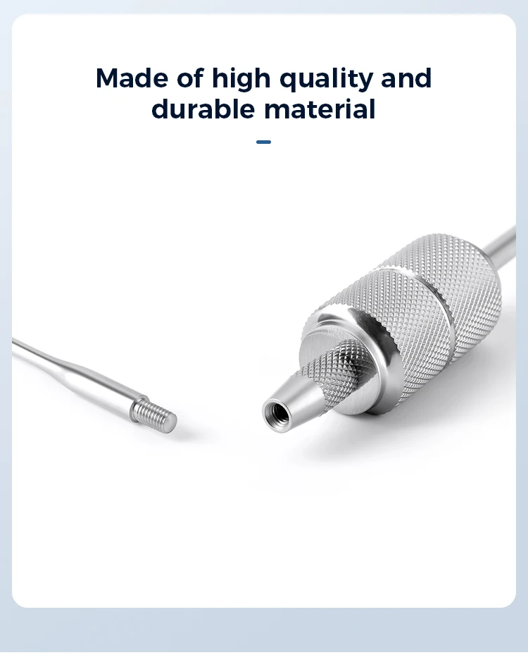 AZDENT Dental Crown Remover Kit Griff mit 3 Schlüsseln Tipps Edelstahl Zahnrestaurierungswerkzeug Zahnärzte Zahnmedizin Instrument – Detail 3