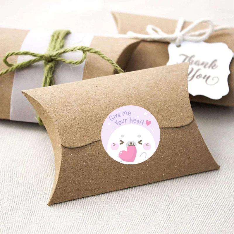 Animais dos desenhos animados adesivos para crianças, Brinquedos clássicos adesivos, Recompensa do professor da escola, Etiquetas de selagem, 6 desenhos, 100-500pcs