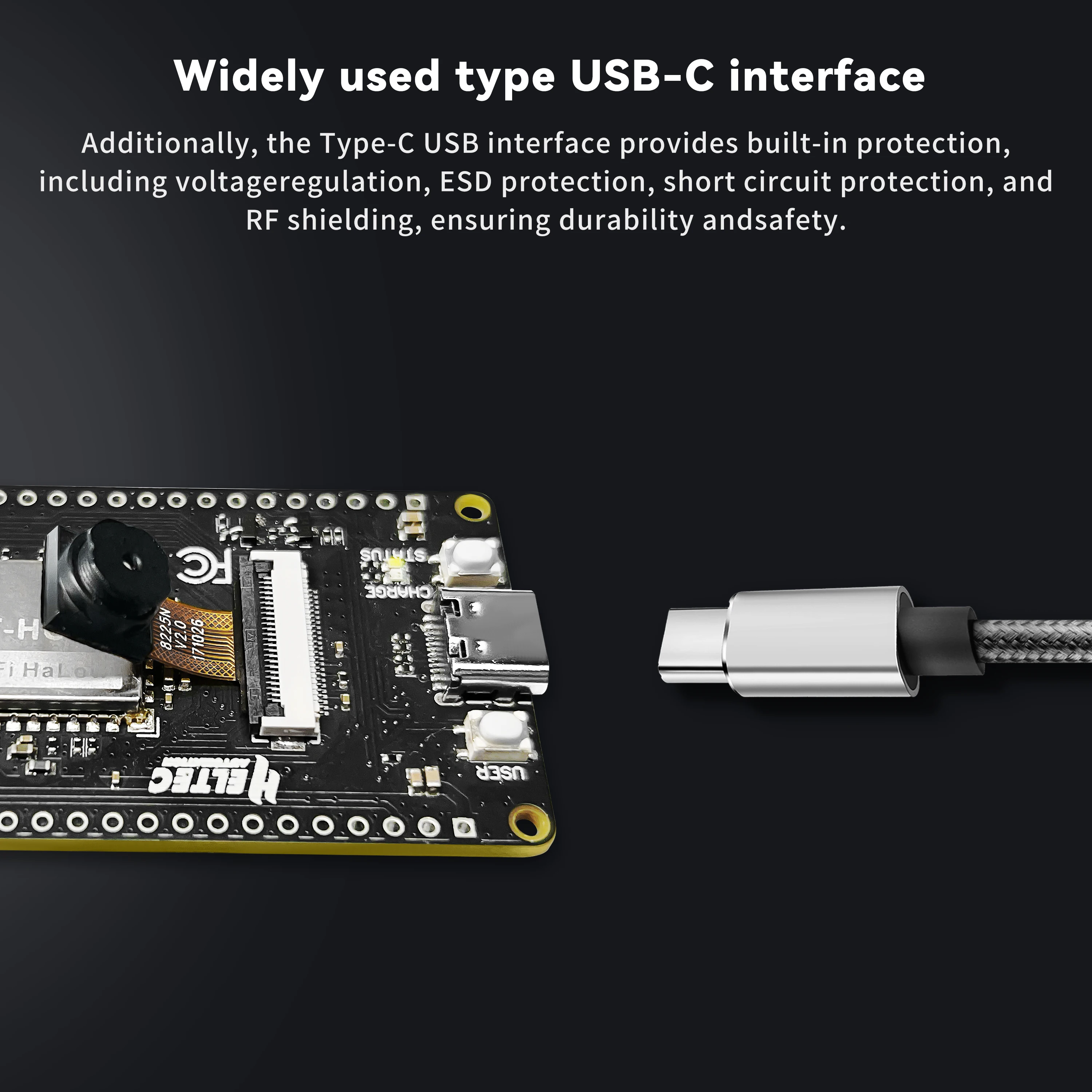 Heltec ESP32 Wi-Fi HaLow HT HC32 مجموعة كاميرا ثنائي النطاق 24 جيجا هرتز فرعي 1 جيجا هرتز شبكة واي فاي بلوتوث بوابة طويلة المدى الوصول اللاسلكي IoT