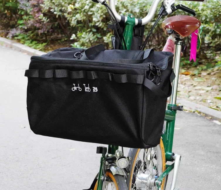 ブロンプトン用折りたたみ式自転車ペットバッグ,フロントバスケット