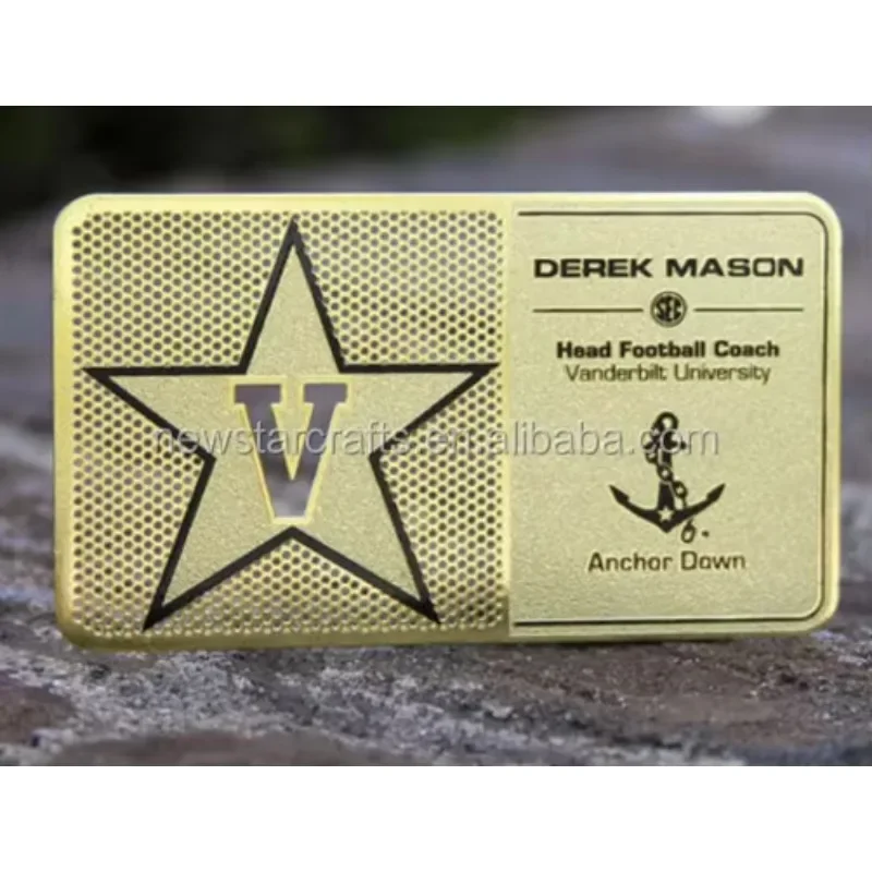 Custom Metal Name Plate Business Cards