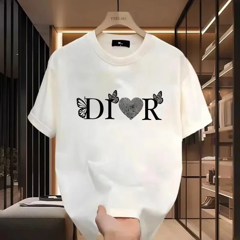 2025 T-shirt casual da donna Harajuku Y2k designer da uomo e da donna estate, autunno e inverno pullover moda con stampa retrò