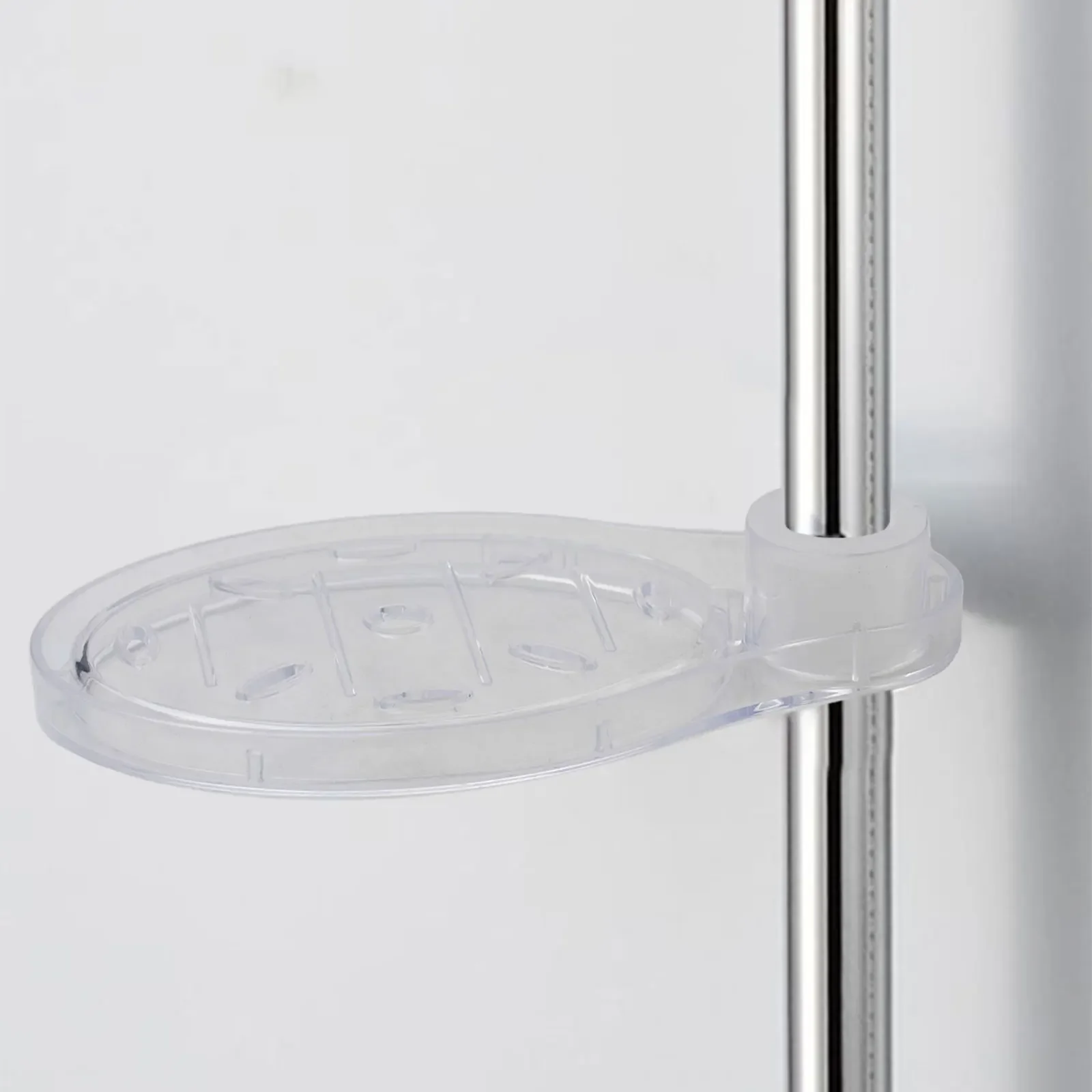 

Plastic Soap Dish Tray For Riser Slide Rail Bathroom Holder Storage Plate 22mm Wipe Transparent Clear Practical