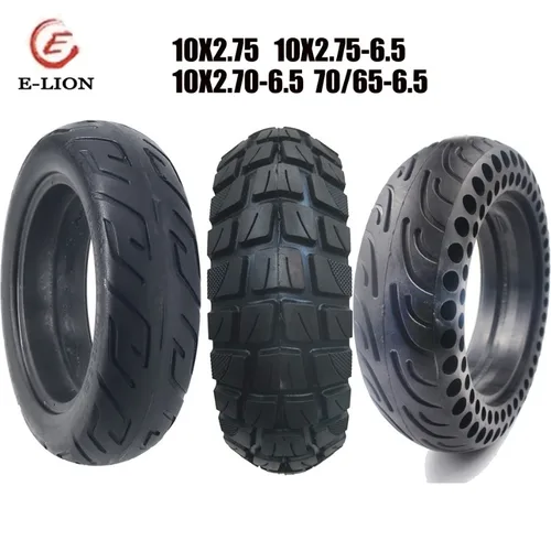 Imagen 1 del producto Neumático sólido de 10 pulgadas 10x2,75-6,5 10x2,70-6,5 10x2,7570/65-6,5 adecuado para accesorios de neumáticos de scooter eléctrico