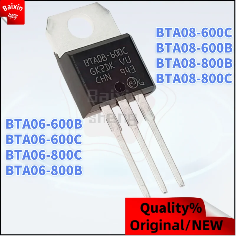 

10PCS NEW Original BTA06-600B BTA06-600C BTA06-800B BTA06-800C BTA08-600B BTA08-600C BTA08-800B BTA08-800C TO-220