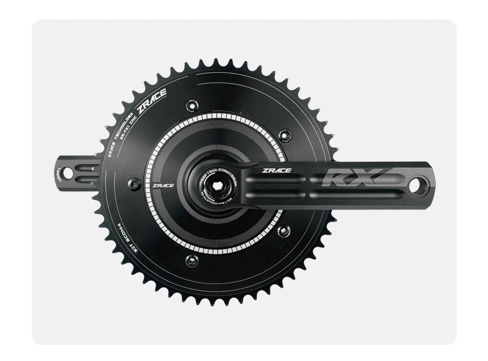 ZRACE RX Track Bike Fixed Gear Kurbelgarnitur 144BCD 46T-50T Kettenblatt 165-175mm Kurbelarm Fahrradteile – Detail 2